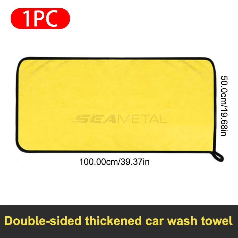 Seametal Premium Microfiber Car Towel – Ultra Absorbent & Scratch Free