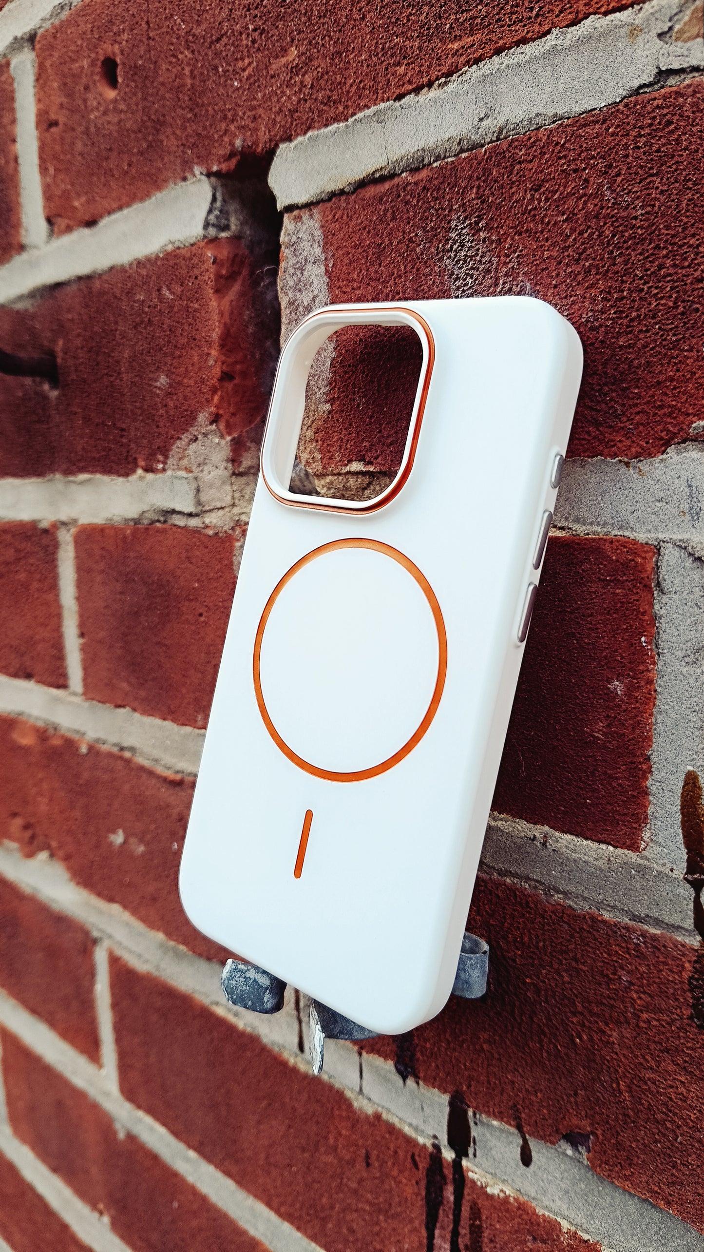 iphone 15 Pro Ultra thin Protective Case - Orange Ring